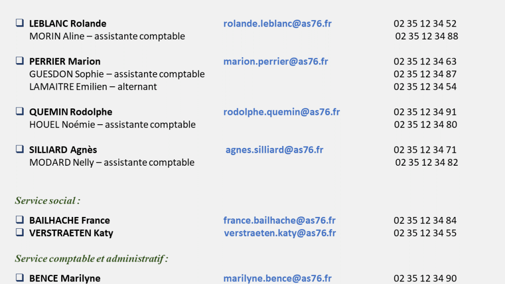 Presentation services comptable 11